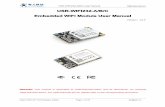 Embedded WiFi Module User Manual - Lilly Electronics WiFi Module User Manual Version ： V4.5 Remarks: This module is applicable to USR-WIFI232-A/B/C and its derivatives, for example