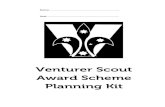 Venturer Scout Award Scheme Planning Kitoldsite.scoutsvictoria.com.au/uploads/11/program-resources/Venturer... · Venturing will offer you lots of fun, ... Some Venturers find the