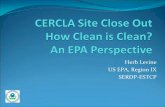 Herb Levine US EPA, Region IX SERDP ESTCP · Remediation and Management of Persistent Technical Session No. 1C Chlorinated Solvent Contamination C-17 EPA PERSPECTIVE ON SITE CLOSURE: