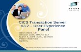 CICS TS V3.2 - User Experience Panel - University of Floridanersp.cns.ufl.edu/~sfware/share112/s1038sfw.pdf · None in this CICS TS 3.2 Beta! • IBM Tivoli Omegamon for CICS development
