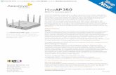 datasheet HiveAP 350 - Corporate Armor Aerohive HiveAP 350 is a durable, ... legacy 802.11a, b, and g clients, ... (14.5W max power draw)