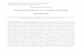 Substituent Effects on Aromatic Stacking Interactions · Substituent Effects on Aromatic Stacking ... The organic layer was removed and the aqueous layer was extracted with further