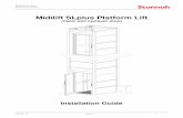 Midilift SLplus Platform Lift - Stannah Lifts Technical ... SLplus/SLplus Install... · Midilift SLplus Platform Lift (Cabin with hydraulic drive) ... Suspended load Caution / Warning