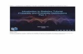 Slide 1 - Introduction to Statistics Tutorial: Probability ... · Slide 1 - Introduction to Statistics Tutorial: Probability and Probability Distributions Part 1 Slide notes Introduction
