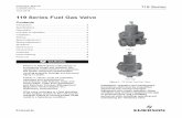 119 Series Fuel Gas Valve · Figure 1. 119 Series Fuel Gas Valve Type 119 Type ... The Specifications table lists the specifications for the 119 Series fuel gas valve. ... 32 to 125°F