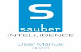 User Manual - Sauber Sauber Intelligence ... Intelligence please read this instruction manual carefully and keep it for future reference. 4 SI-200 SI-200 5
