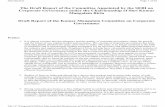 The Draft Report of the Committee Appointed by the SEBI on ... · Draft Report of the Kumar Mangalam Committee on Corporate ... profile financial reporting failures even among firms