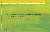 Secondary Education in Ethiopia - World Bank Quality Assurance in Teacher Education 221. ... Ethiopian Policy on Educational Organization and Management 124 ... Secondary Education