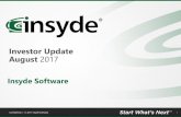Investor Update August 2017 - Insyde Software · Investor Update August 2017 1 Insyde Software. ... We may make forward-looking statements in this presentation. ... Celestica logo.