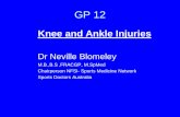 Knee and Ankle Injuries - Home - GP16€¦ ·  · 2013-01-10Knee and Ankle Injuries Dr Neville Blomeley M.B.,B.S ,FRACGP, M.SpMed Chairperson NFSI- Sports Medicine Network Sports