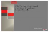 Ph.D. in Justice Administration Student Handbooklouisville.edu/justice/graduate-degree-programs/PhDinCriminal...Ph.D. in Criminal Justice Student Handbook 2016 Department of Criminal