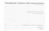 Handbook of basic microtechnique. (3rd Edtn), the … of Basic Microtechnique THIRD EDITION PETER GRAY, Ph.D., ... this elementary book for two reasons. ... Of course, un- necessary