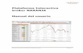 Plataforma Interactiva broker NARANJA Manual del usuario · Manual del usuario Plataforma Interactiva 001 Página 2 Índice Introducción ...