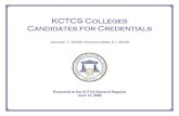 KCTCS Colleges Candidates for Credentials - Search Meetings/2009/200906/04... · KCTCS Colleges Candidates for Credentials. January 7, ... Electrical/Electronic Sys Mech Boggs, ...