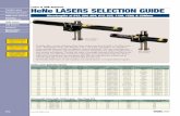 Laser & ASE Systems HeNe LASERS SELECTION GUIDE · Laser & ASE Systems ... Thorlabs offers a variety of Helium-Neon Lasers with powers from 0.5mW to 35mW as stock ... Terahertz Electro-Optic