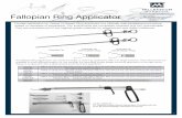 Fallopian Ring Applicator - Surgical Instruments · 1 Fallopian Ring Applicator The Silastic Ring Applicators are made for single or dual ring application with one single insertion.