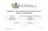 Major Incident Response Plan (MIRP) - St Helena « …€¦ ·  · 2014-10-01Major Incident Response Plan (MIRP) ... 02/09/15 Exercise Airport Training Exercise for Major Incident