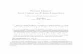 Personal In uence: Social Context and Political Competition ·  · 2015-04-10Social Context and Political Competition Andrea Galeotti and Andrea Mattozzi ... The recent use of internet