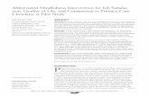 Abbreviated Mindfulness Intervention for Job Satisfac- tion, … ·  · 2013-09-24gating whether an abbreviated mindfulness interven-tion could increase job satisfaction, quality