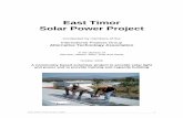 East Timor Solar Power Project - Alternative technology · East Timor Solar Power Project. EAST TIMOR SOLAR POWER PROJECT ... Latronics Inverter, YK Battery Charger, 6 x 6V Batteries