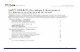 HAPPY HCS-1201 O ti & M i t1201 Operations & Maintenance ... · Procedures For Maintenance/Technical Personnel Service Department Electronic Adjustments: Needle Memory 1. Move machine