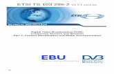 TS 103 286-2 - V1.1.1 - Digital Video Broadcasting (DVB ... 2: Content Identification and Media Synchronization TECHNICAL SPECIFICATION . ETSI 2 ETSI TS 103 286-2 V1.1.1 (2015-05)
