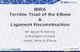 IBRA Terrible Triad of the Elbow Ligament Reconstruction · Terrible Triad of the Elbow & Ligament Reconstruction Mr Jason N Harvey OrthoSport Victoria Hand, Wrist & Elbow . 3 . What