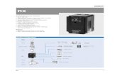 RX - omron-russia.comDatasheet.pdf · RX 1 RX Customised to your machine ... System configuration Choke LCD 5 lines remote ... Braking Regenerative braking Internal BRD circuit ...