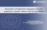 Overview of typhoid conjugate vaccine pipeline: current ... · Overview of typhoid conjugate vaccine pipeline: current status and future plans ... increasing the immunogenicity of