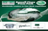 Russell Finex Press Pack - Easyfairs ·  · 2013-03-28Sieving - Filtration - Deblinding Russell Finex is a unique company ... Russell Finex are able to provide custom built solutions