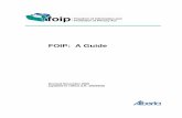 FOIP: A Guide - Service Alberta · Freedom of Information and Protection of Privacy: A Guide INTRODUCTION This Guide provides an overview of Alberta’s Freedom of Information and