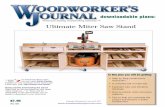 WJ156 Ultimate Miter Stand - Woodworker's Journal Saw Platform Tool-activated Switch Heavy-duty Casters the saw as usual. No versatility lost here. While a miter saw’s bag captures
