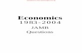 Economics - Nigeria Universities, Polytechnics and ... · Economics 1983 1. Which of the ... A. both price and quantity will increase ... A. Demand pull and cost push inflation pulling