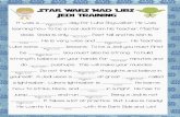 MAD UBS It was a day Por Luke Skywalker. He was %ective learning how to be a real Jedi Prom his teacher, Master Yoda. Yoda is only Peet tall and his skin is