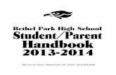 bethel Park High School Student/parent Handbook Student Handbook.pdf · Bethel Park High School Student/Parent 2013-2014 ... Graduation Requirements ... The Bethel Park School District