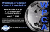 Worldwide Pollution Control Association Wwpca.info/pdf/presentations/Charlotte2013/1-Regulatory...Worldwide Pollution Control Association WPCA-Duke Energy FGD Wastewater Treatment