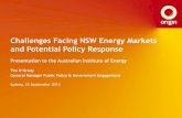 Challenges Facing NSW Energy Markets and Potential … · Challenges Facing NSW Energy Markets and Potential Policy Response ... 50 100 150 200 250 300 350 Mothballed Unutilised CCGT
