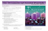 December 20, 2015 - 4th Sunday of Advent St. Francis of …€¦ ·  · 2015-12-18Sunday Total Fiscal 12/14/2015 Year Adult ... December 20, 2015 ♦ 4th Sunday of Advent page 3