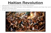 Latin American Revolutions - Mr. Testa's Web worldmrtestasclass.weebly.com/.../9/85297440/latin_american_revolutions.pdfHaitian Revolution Inﬂuenced immensely by the French Revolution.