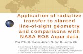 Application of radiative transfer to slanted line-of …cimss.ssec.wisc.edu/itwg/itsc/itsc14/presentations/session6/6_4...Application of radiative transfer to slanted line-of-sight