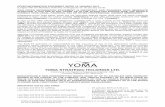 YOMA STRATEGIC HOLDINGS LTD. - TodayIRstore.todayir.com/todayirattachment_sg/yomastrategic/... ·  · 2015-03-18No person has been authorised to give any information or to make any