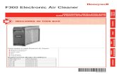 68-0240EF-09 - F300 Electronic Air Cleaner - Honeywell | … ·  · 2015-09-22GETTING STARTED Application Considerations The Honeywell F300 Electronic Air Cleaner is designed to