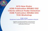 DFS New Rules KDB Publication 905462 D02 Clients without Radar Detection KDB ... ·  · 2014-11-04KDB Publication 905462 D02 Clients without Radar Detection ... KDB Publication 905462