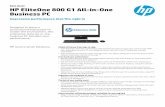 Data sheet HP EliteOne 800 G1 All-in-One Business PCstore.hp.com/.../Americas_English_HP_800_EliteOne_datasheet_Aug_2… · Data sheet HP EliteOne 800 G1 All-in-One ... optional integrated