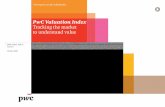 PwC Valuation Index Tracking the market to understand … · PwC Valuation Index Tracking the market to understand value ... other issues will continue to suppress market multiples