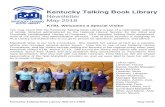 kdla.ky.gov  · Web viewKentucky Talking Book Library. Newsletter. May 2018. KTBL Welcomes a Special Visitor. You may know that the Kentucky Talking Book Library is part of a nationwide