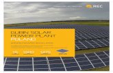 Gubin Solar POwer Plant Poland - recgroup.com · MW systeM size MWh annual capacity Gubin Solar POwer Plant Poland ground mounted installation → largest solar installation in Poland