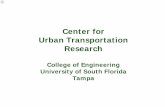 Center for Urban Transportation Research - … for Urban Transportation Research College of Engineering University of South Florida Tampa. CUTR ... Transportation Concurrency Exception