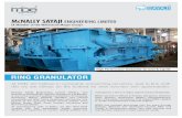 Ring Granulator - Mcnally Sayaji Engineering Ltd.mcnallysayaji.com/.../uploads/2014/11/Ring-Granulator.pdfconventional grate bar type swing Hammer Mill by replacing the hammers with