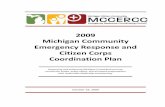 2009 Michigan Emergency Response and Citizen Corps Coordination …€¦ ·  · 2016-02-26Emergency Response and Citizen Corps ... the Michigan Community Emergency Response and Citizen